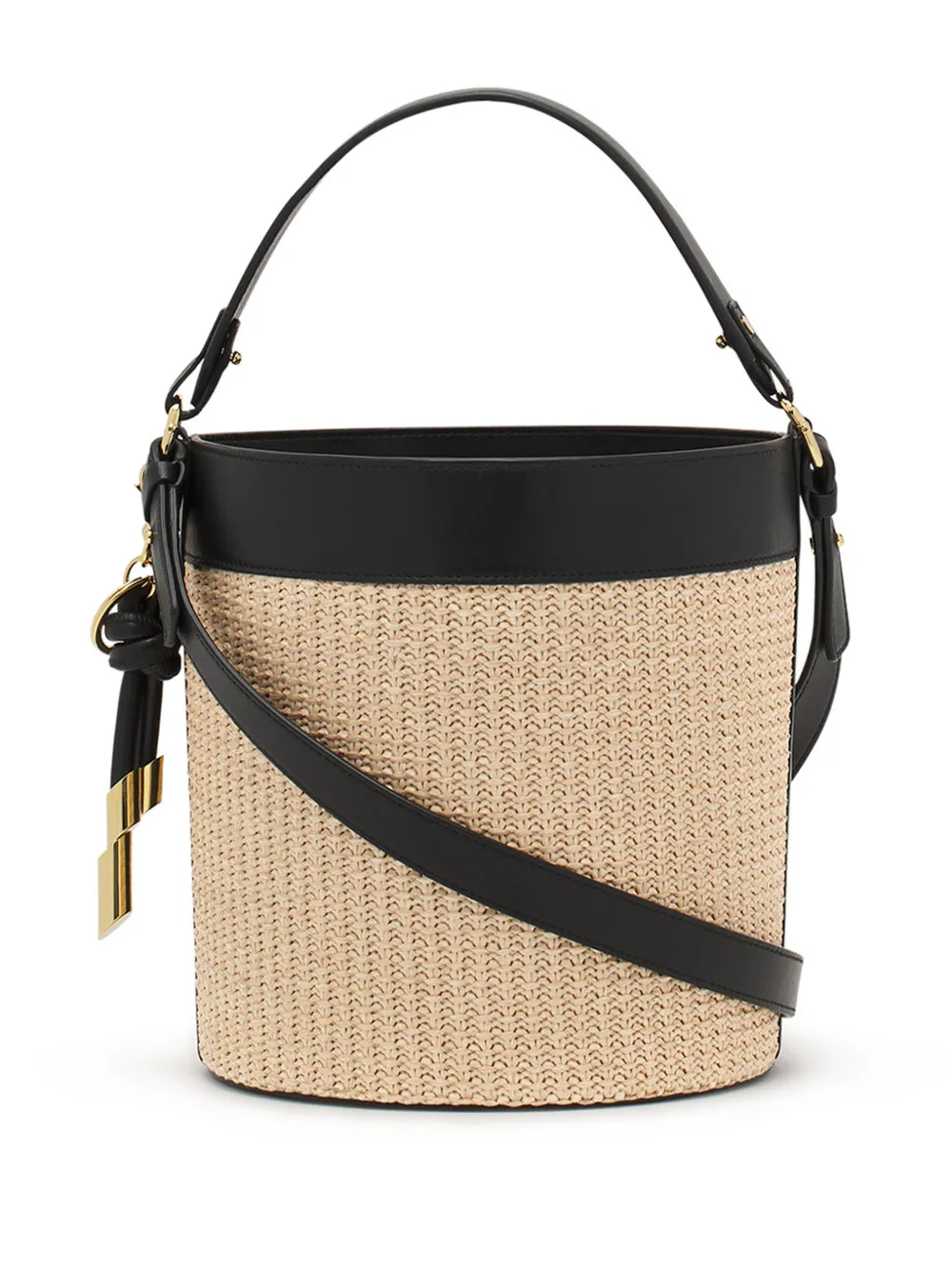 Lanvin Raffia bucket-tas Beige