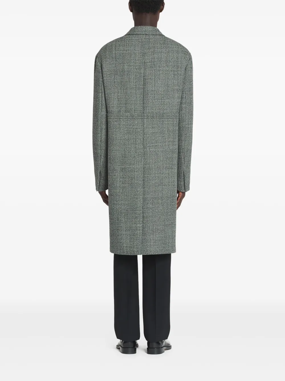 Lanvin Mantel met mélange-effect Grijs