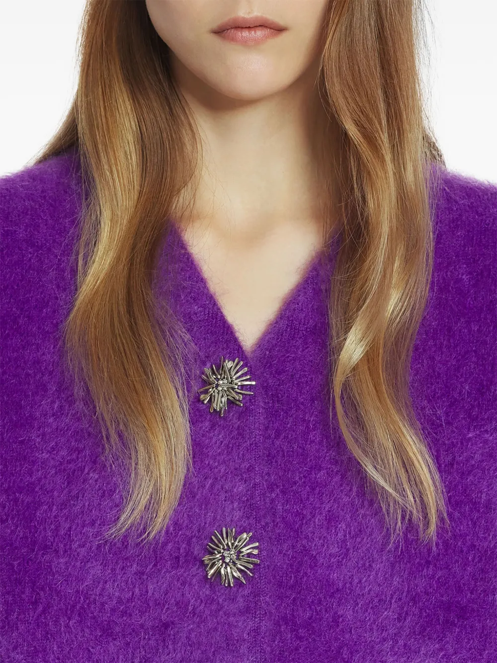 Lanvin Vest met geborsteld effect Paars