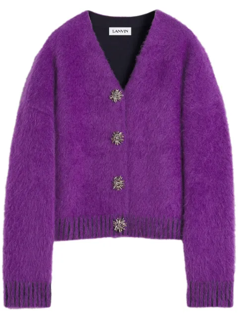 Lanvin brushed-effect cardigan