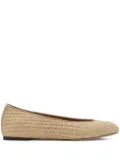 Lanvin raffia ballet flats - Neutrals