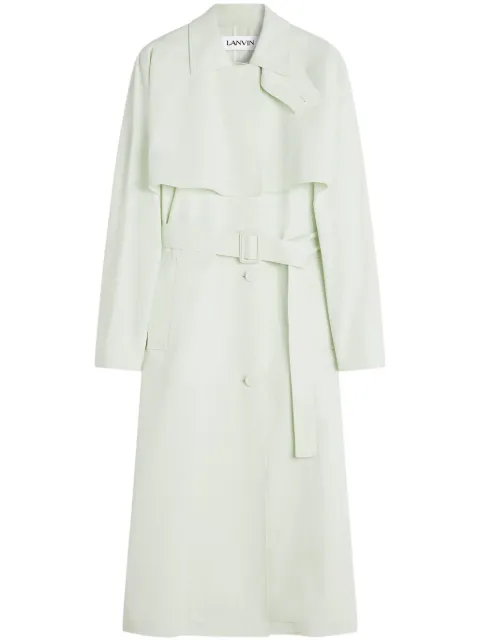 Lanvin gabardina con cinturón