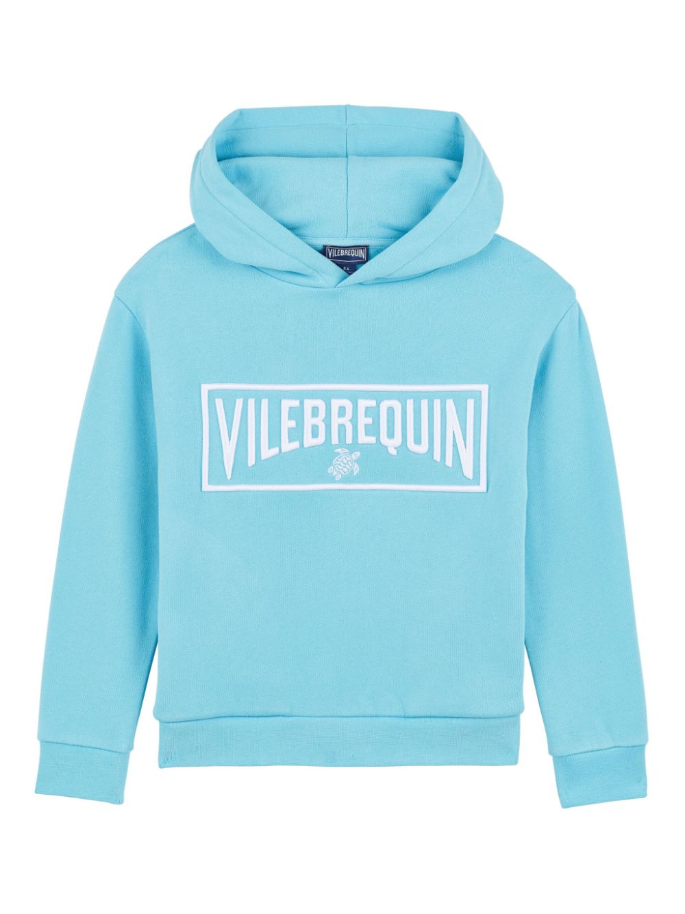 Vilebrequin Kids 3D embroidered-logo hoodie - Blue