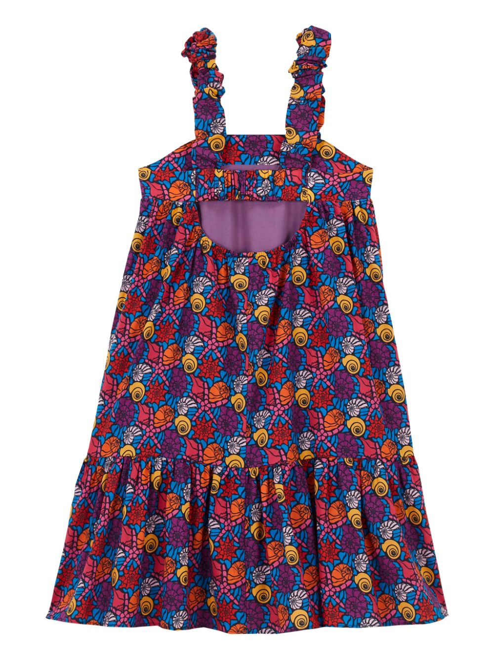 Vilebrequin Kids graphic-print dress - 390 NAVY / BLUE