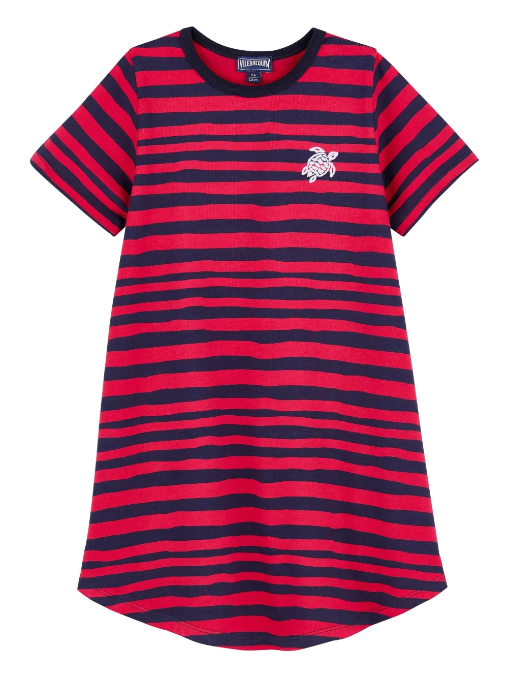 Vilebrequin Kids Jurk met geborduurd logo Rood