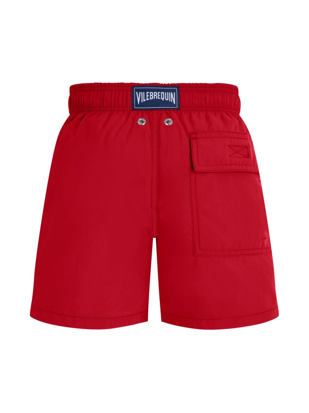 Vilebrequin Kids logo-patch swim shorts - Red