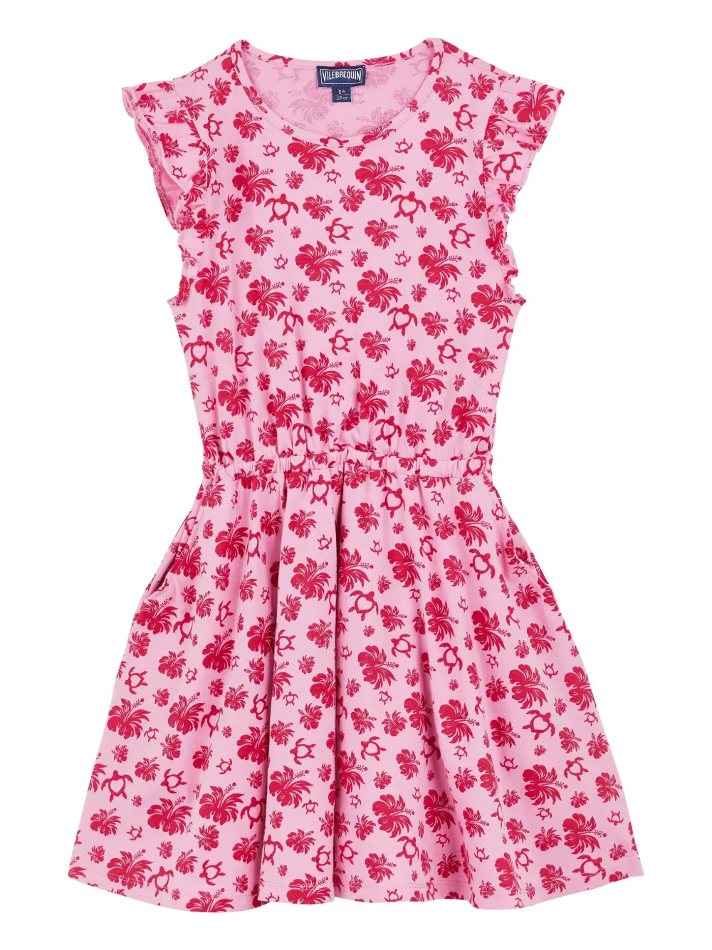 Vilebrequin Kids Mini-jurk met bloe print Roze