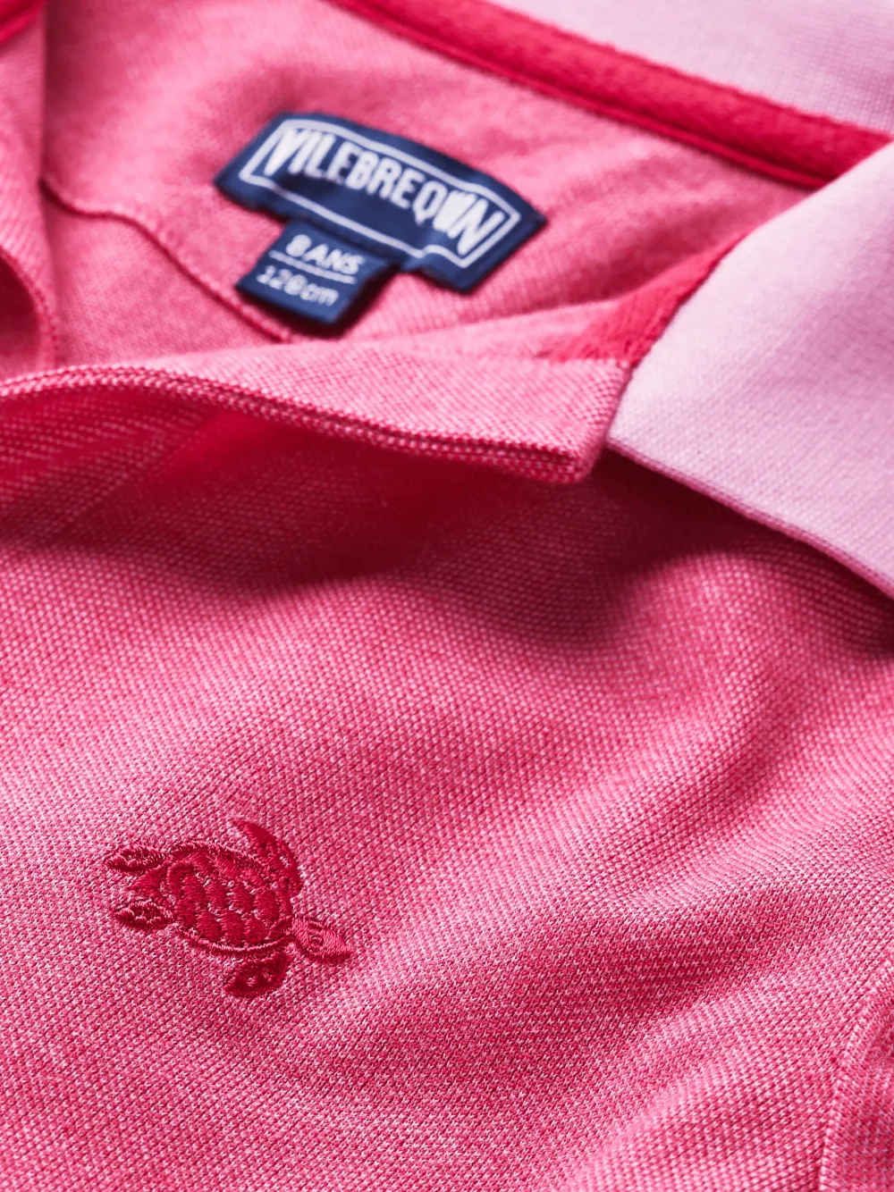 Vilebrequin Kids Polo in cotone biologico con applicazioni logo | Top | Image 3