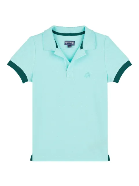 Vilebrequin Kids Camisa polo com logo bordado