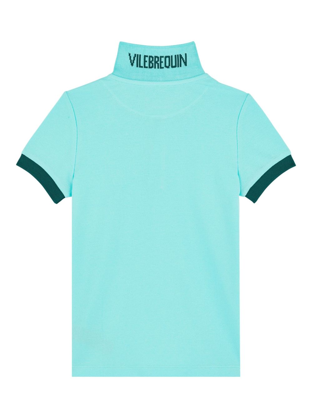 Vilebrequin Kids logo-embroidered polo shirt - Blauw