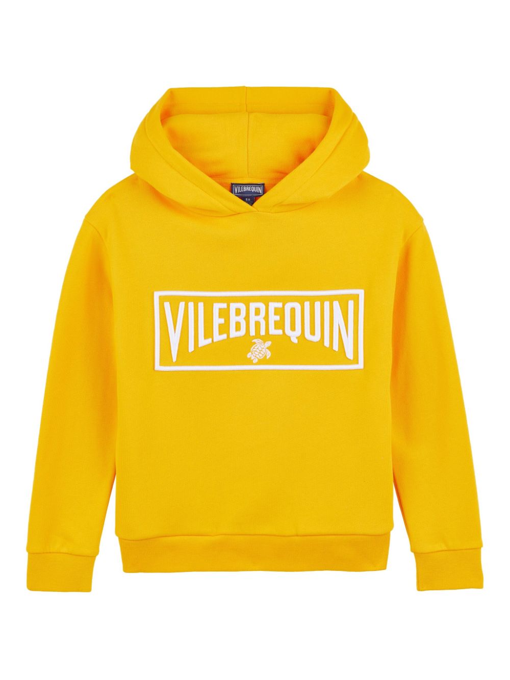 Vilebrequin Kids logo-embroidered hoodie - Yellow