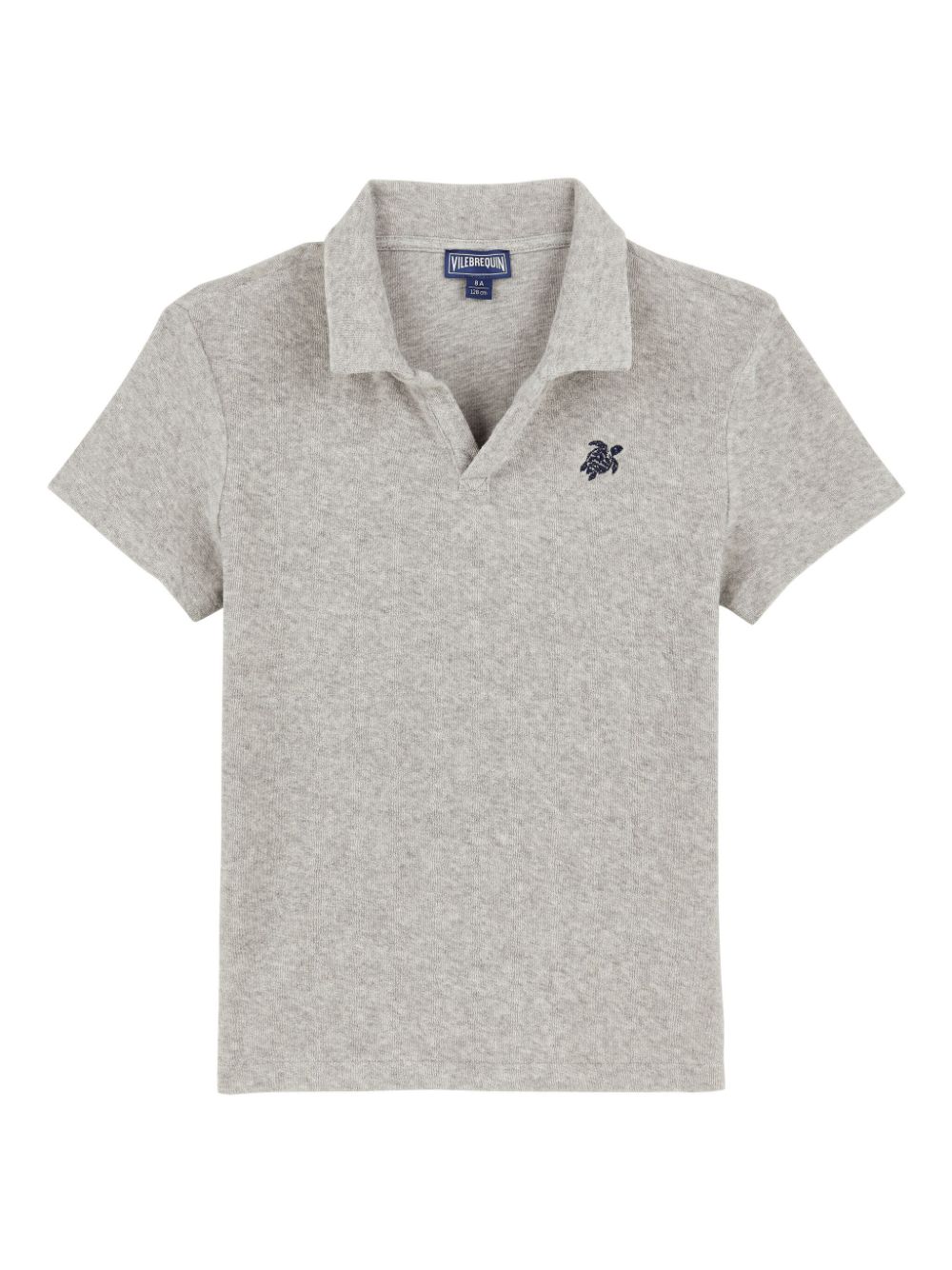 Vilebrequin Kids logo-embroidered polo shirt - Grey