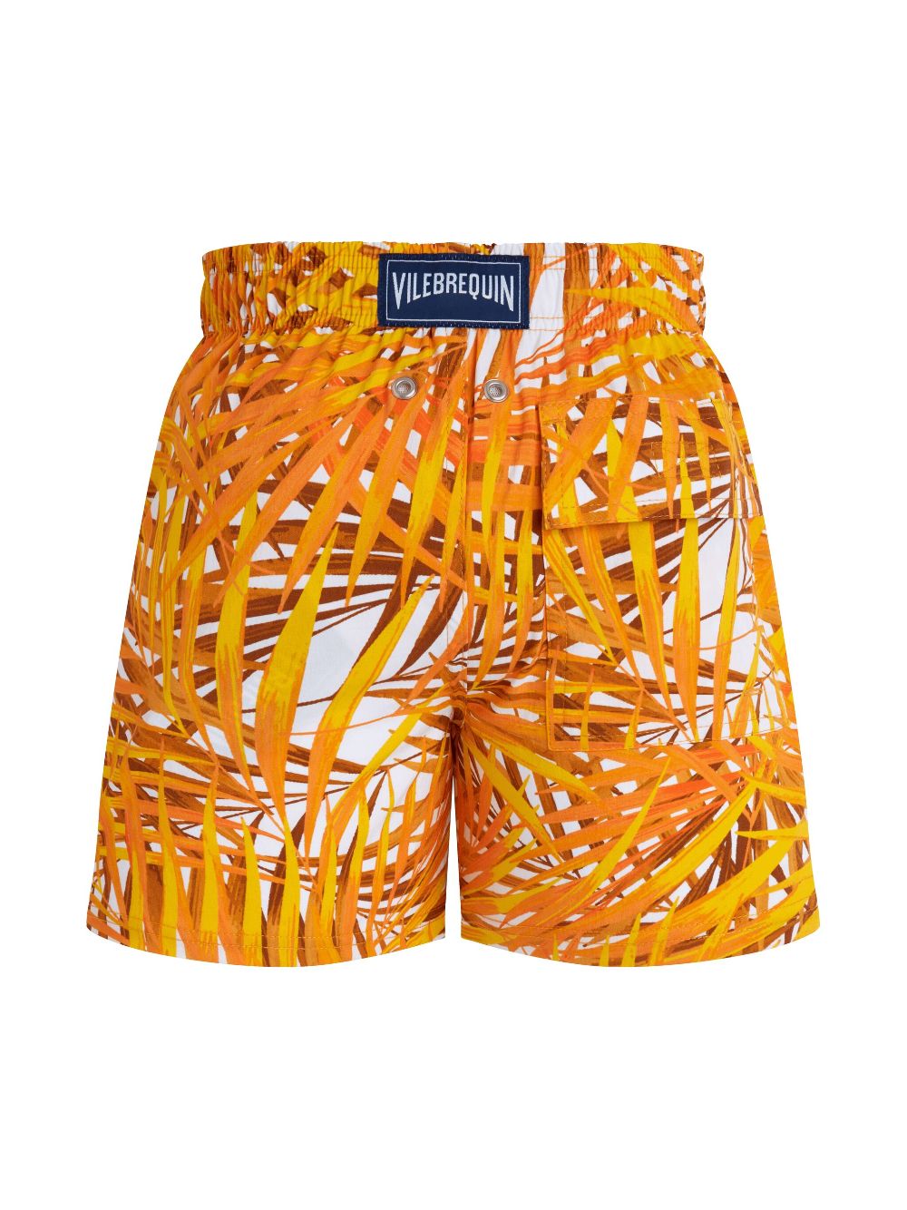 Vilebrequin Kids Palm Leaves zwembroek met print - Oranje