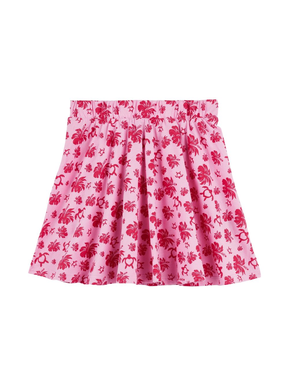 Vilebrequin Kids Turtles Heart cotton skirt - Pink