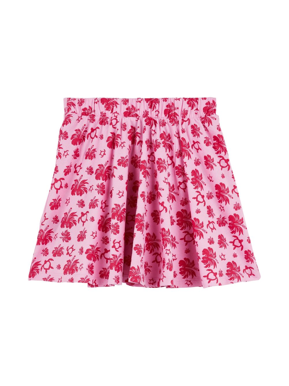 Vilebrequin Kids Turtles Heart cotton skirt - Roze