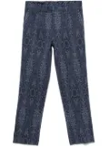 ETRO patterned-jacquard trousers - Blue