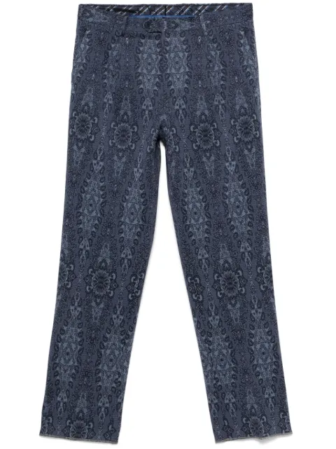 ETRO patterned-jacquard trousers