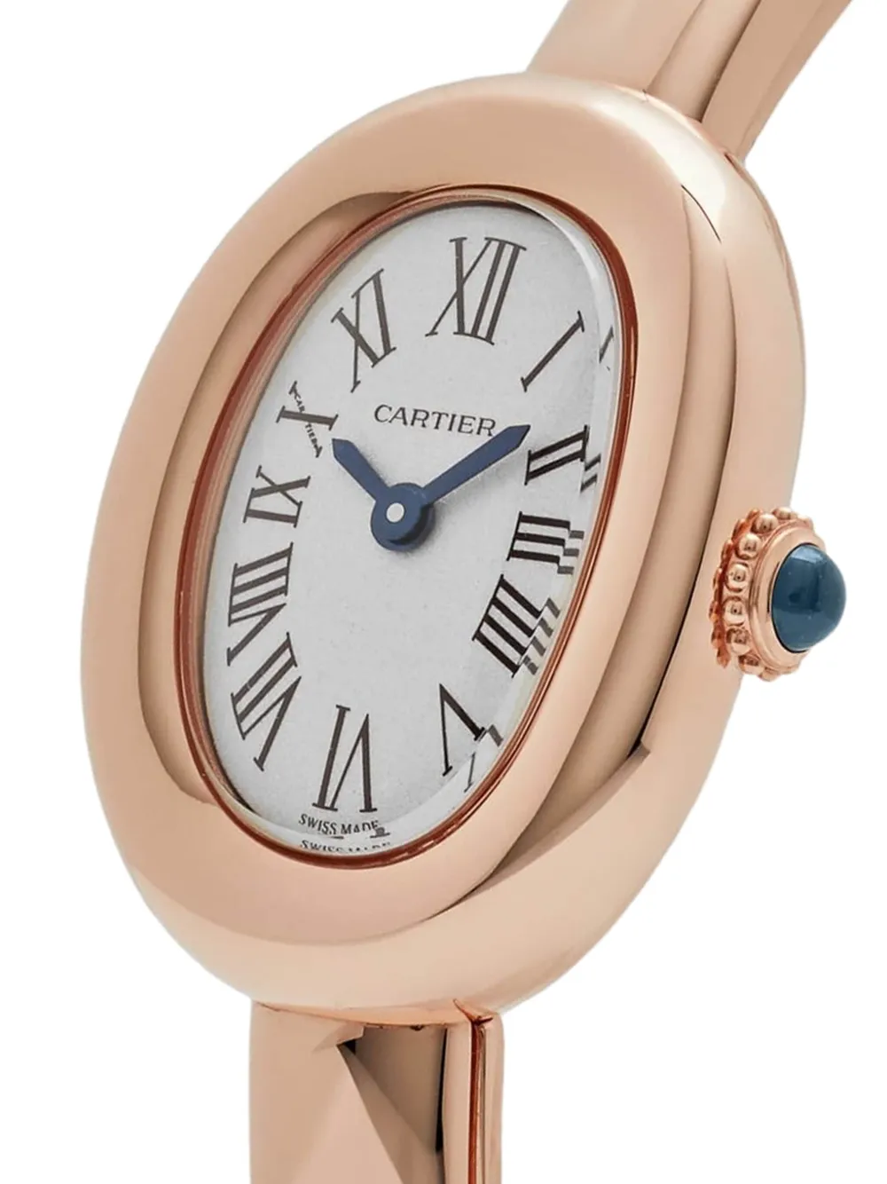 Cartier 2024 pre-owned Mini Baignoire 18 mm horloge - Wit