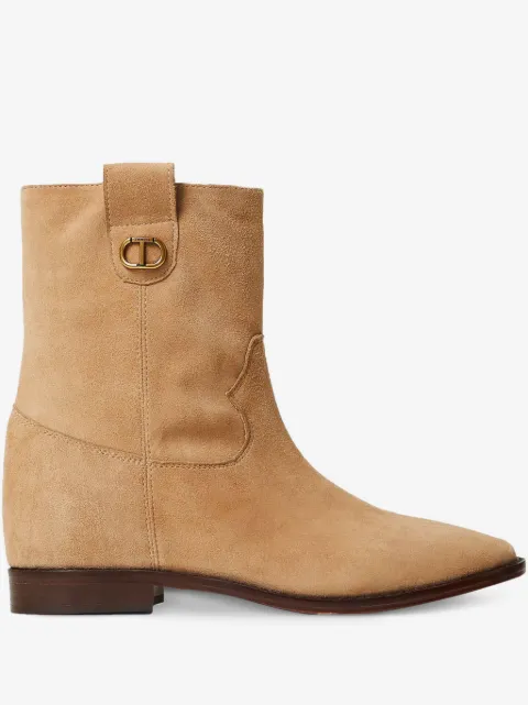 TWINSET suede ankle boots