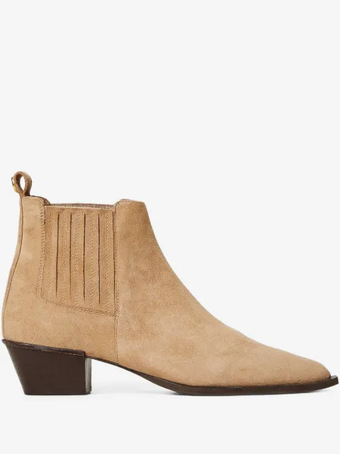 TWINSET 40mm suede ankle boots