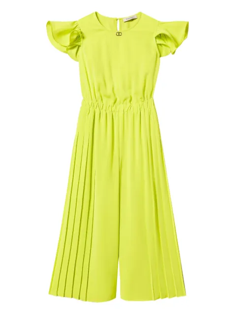 TWINSET Kids pleated short-sleeve jumpsuit