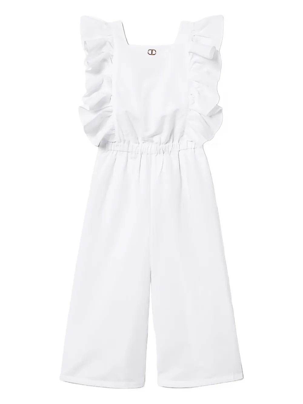 TWINSET Kids Macacão com babados e cós elástico | Branco | Image 1