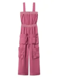 TWINSET Kids logo-plaque jumpsuit - Pink