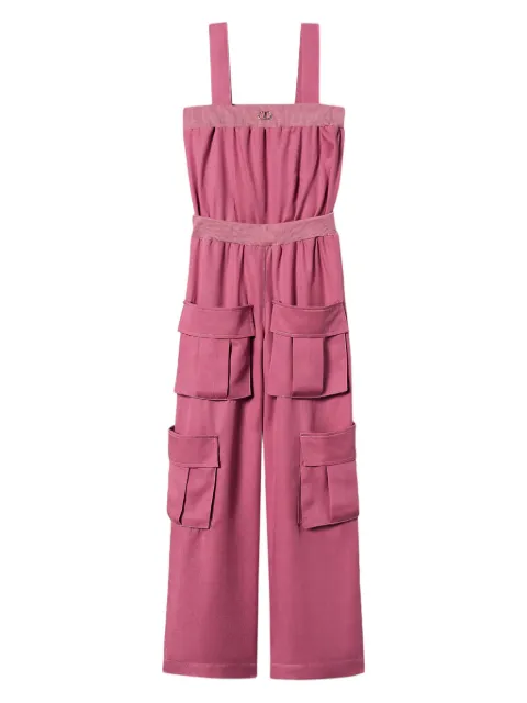 TWINSET Kids logo-plaque jumpsuit 