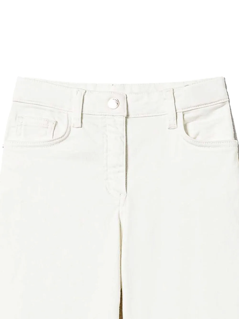 TWINSET Kids Jeans met wijde pijpen - Beige