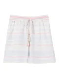 TWINSET striped drawstring shorts - Neutrals
