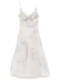 ZIMMERMANN Crush midi dress - White