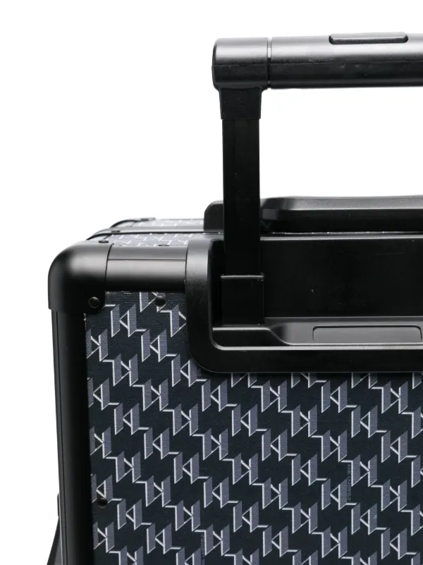 Karl Lagerfeld logo-print Luggage | Blue | FARFETCH