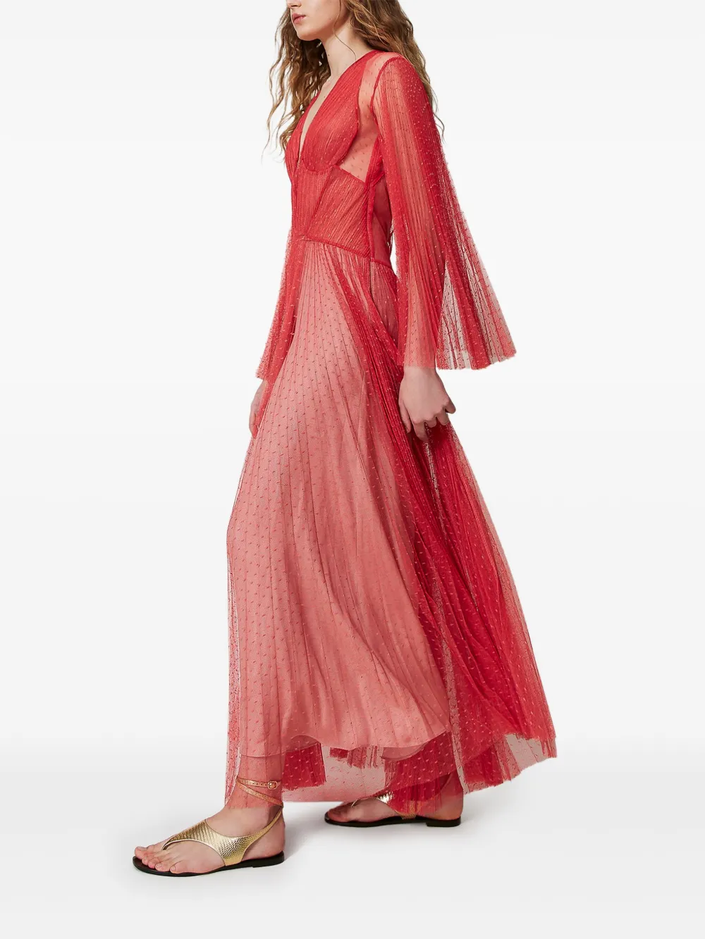 Shop Twinset Pleated Dress