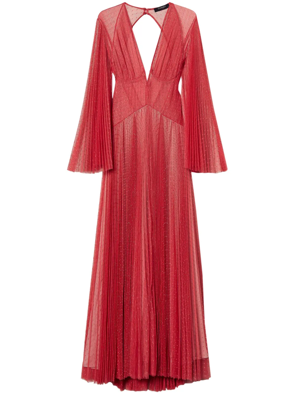 TWINSET Geplooide jurk Rood
