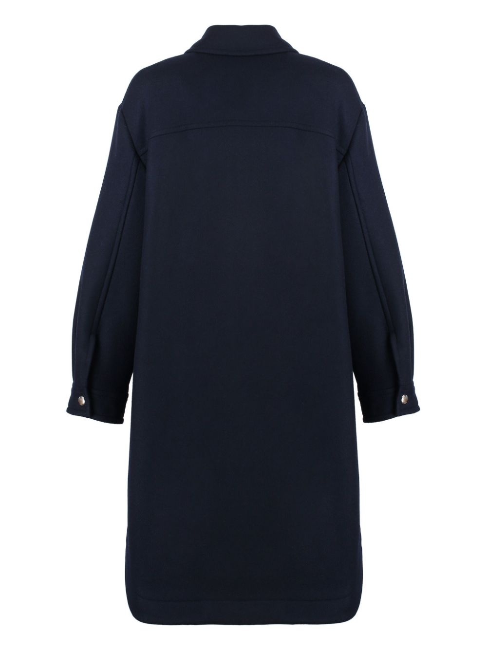 Maison Kitsuné wool coat - Blauw