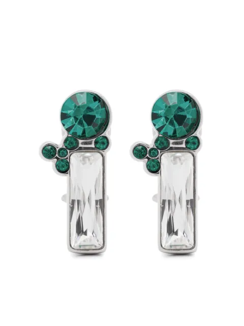 Jil Sander aretes con detalles de cristal