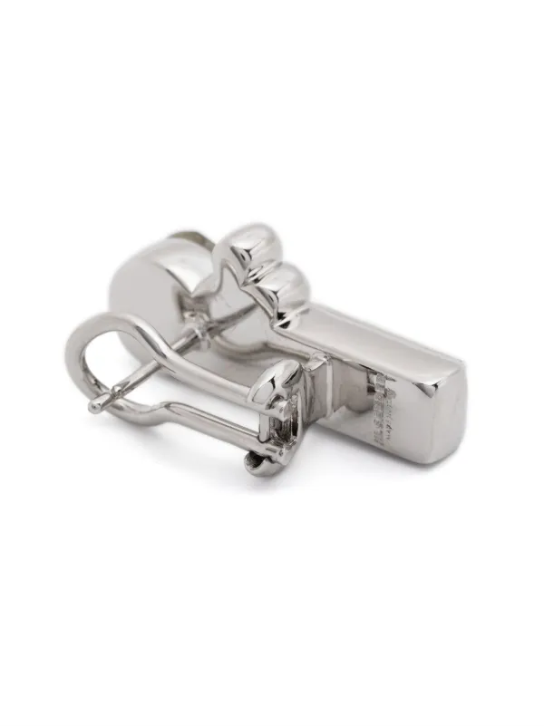 Jil Sander クリスタル ピアス | シルバートーン | FARFETCH JP