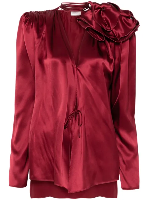 Blouse en soie à fleurs - Magda Butrym - Modalova