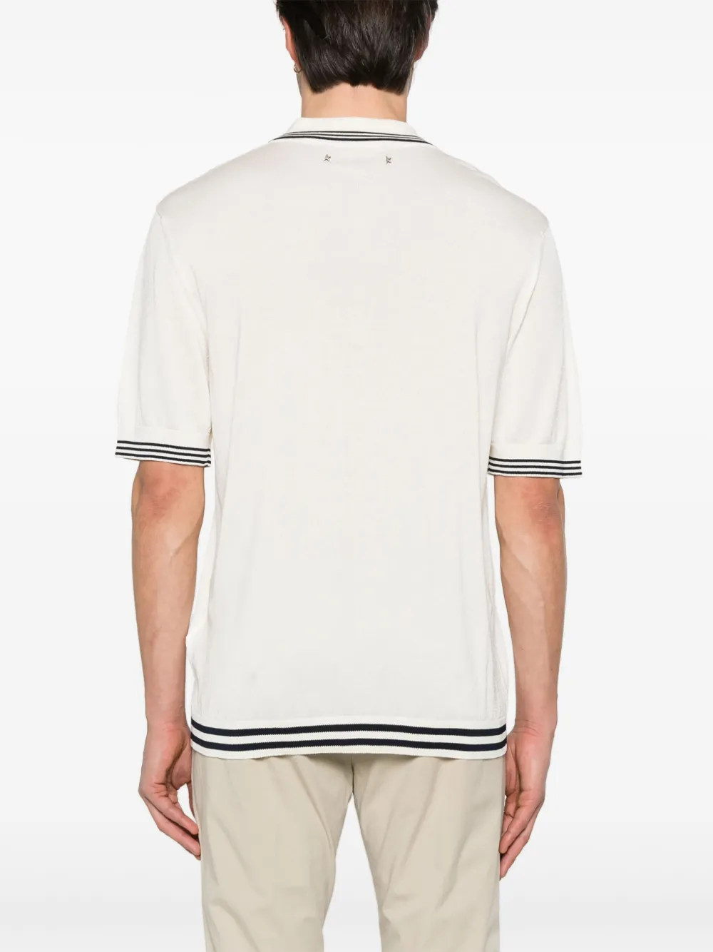 Golden Goose Gebreid poloshirt Wit
