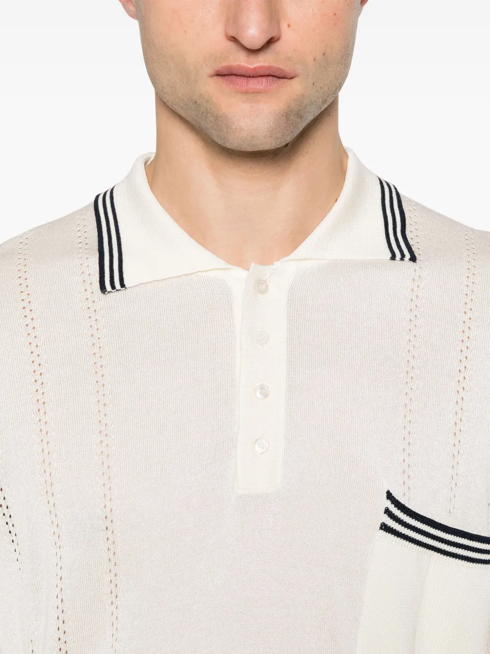 Golden Goose Gebreid poloshirt Wit