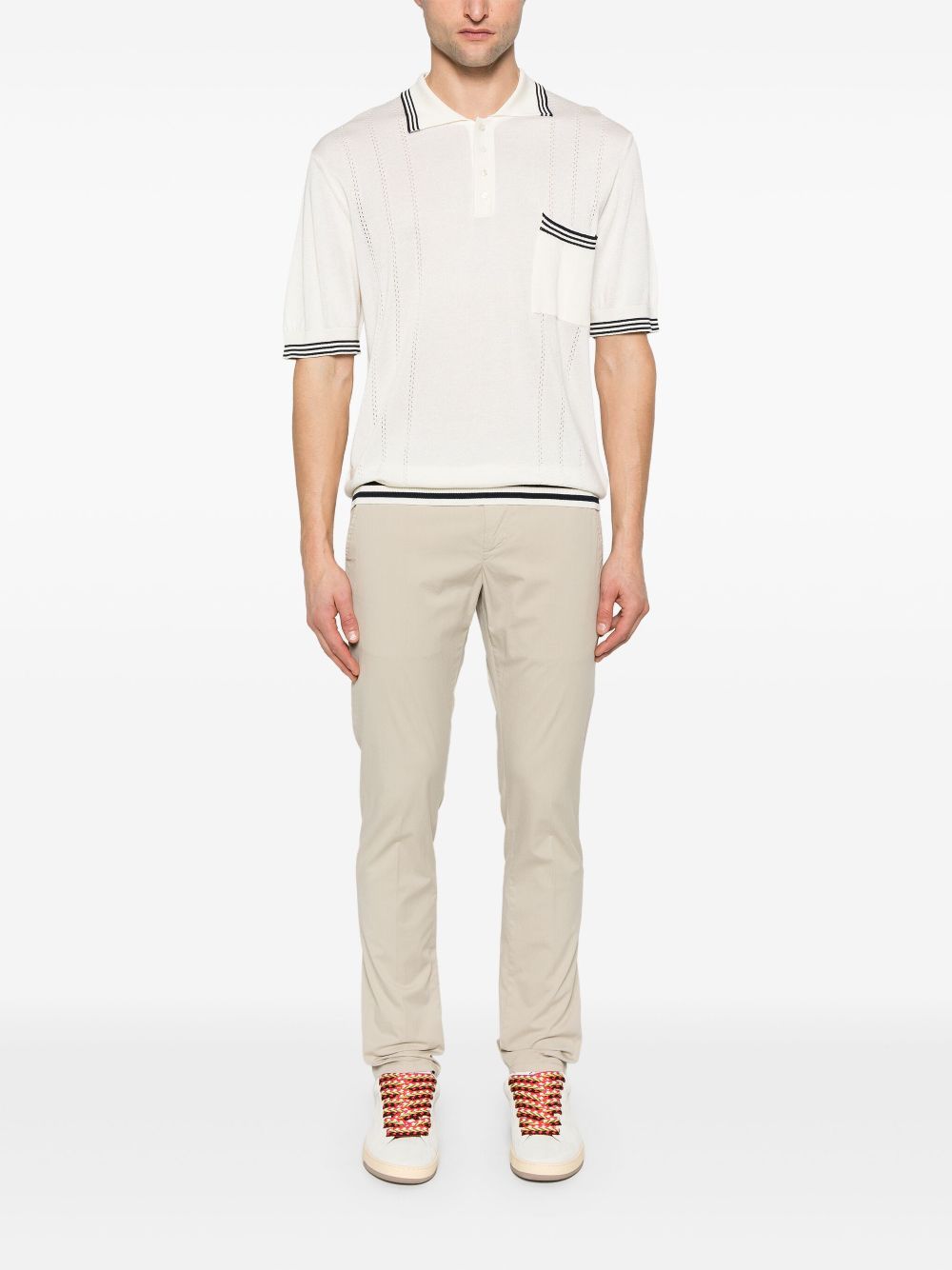 Golden Goose Gebreid poloshirt - Wit