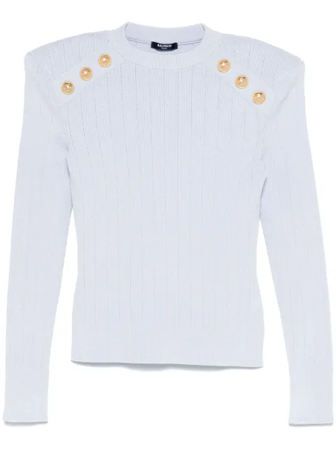 Balmain suéter con detalle de botones