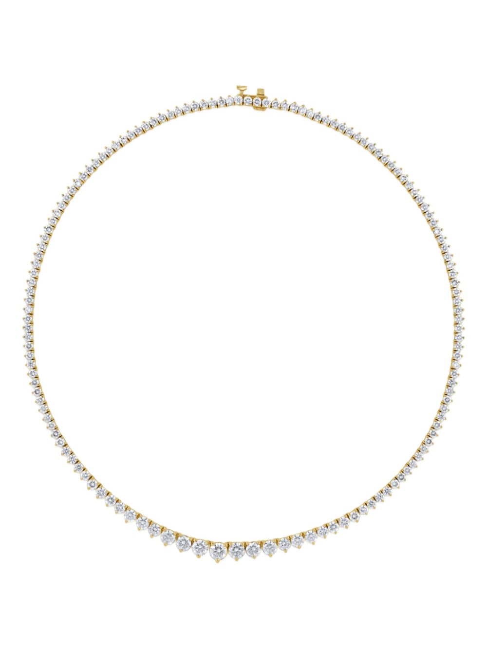 Jewels Aficionado 18K yellow gold Rivière diamond necklace