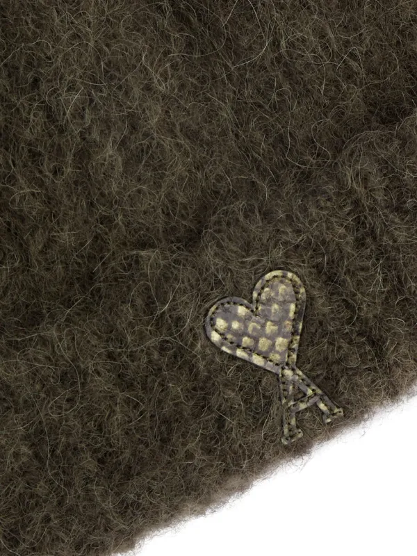 AMI Paris★グリーン Ami de Coeur ビーニー AMI Paris Ami De Coeur ビーニー | グリーン | FARFETCH JP