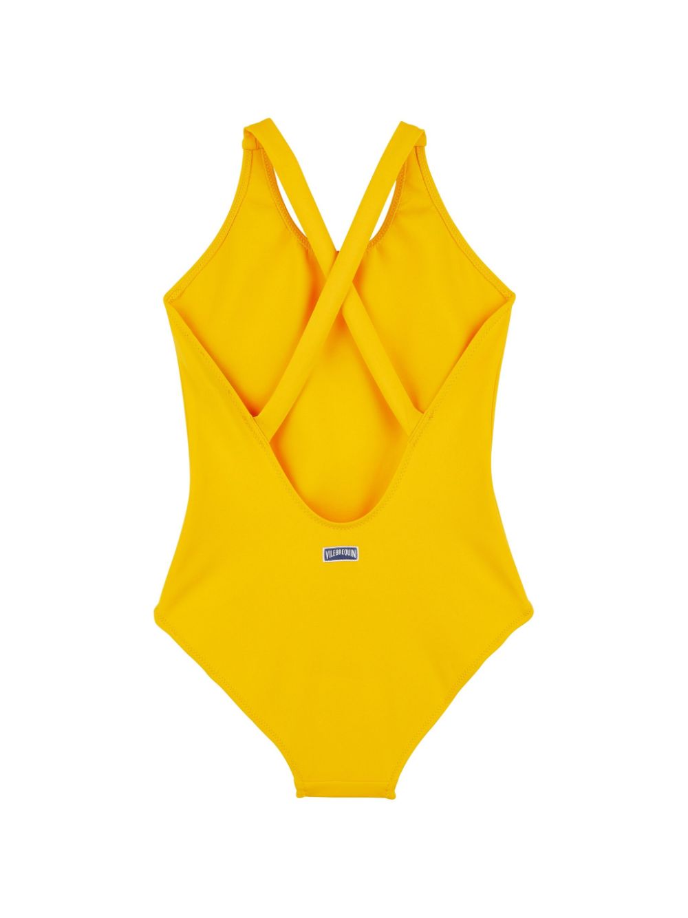 Vilebrequin Kids logo-patch swimsuit - Oranje