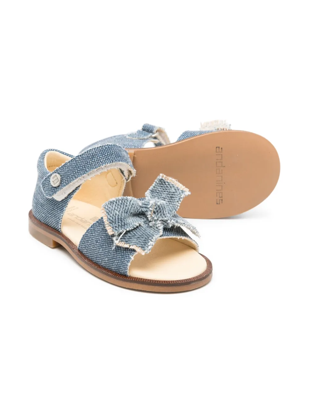 ANDANINES bow-detail sandals Blue