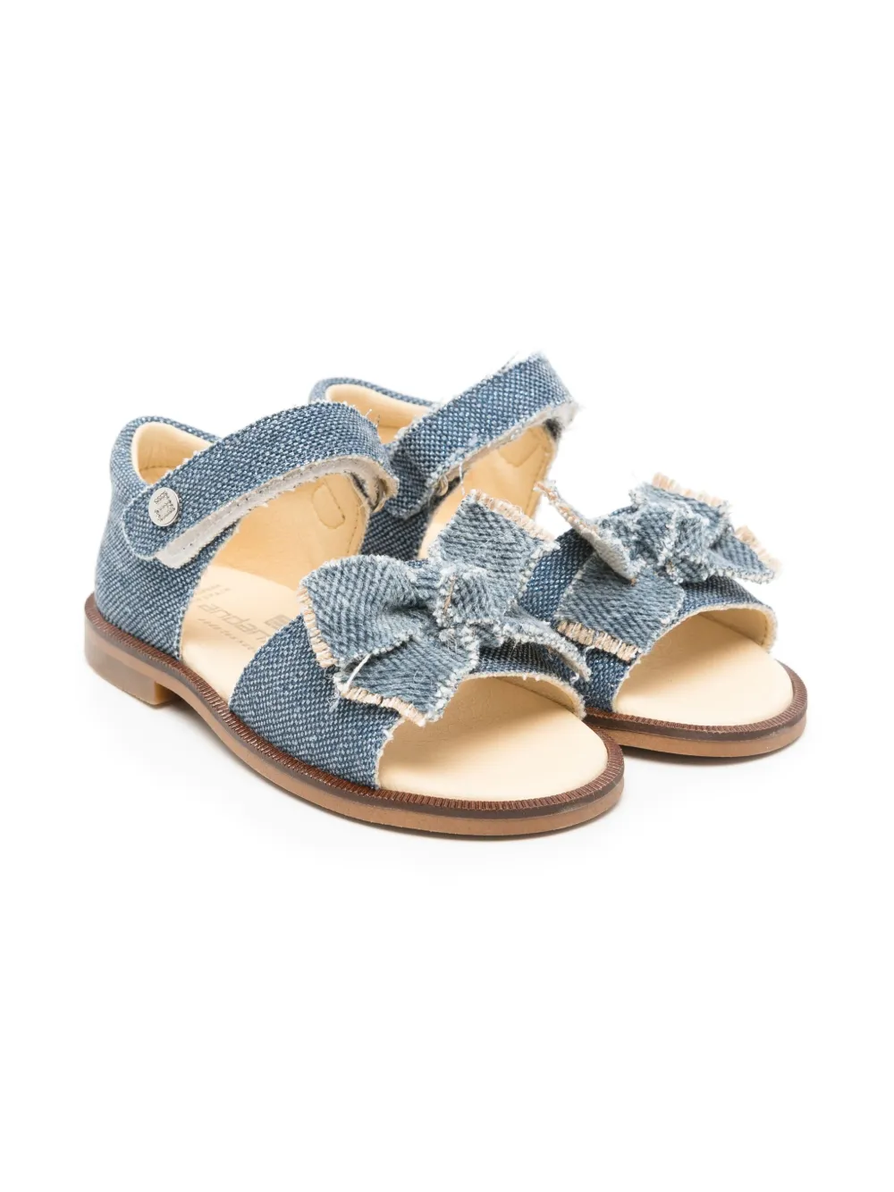 ANDANINES bow-detail sandals Blue