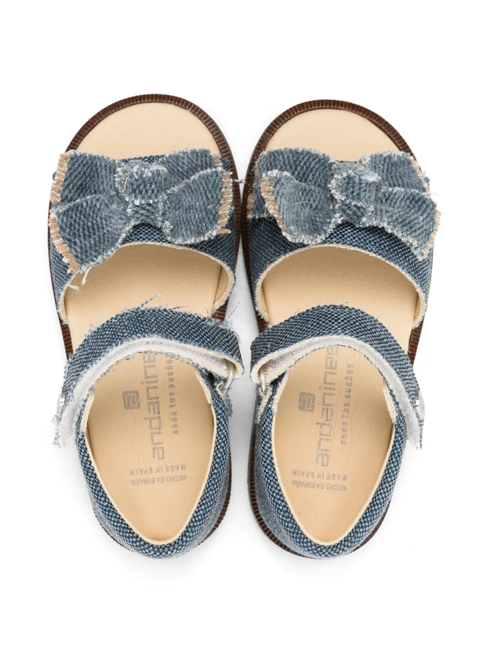 ANDANINES bow-detail sandals Blue