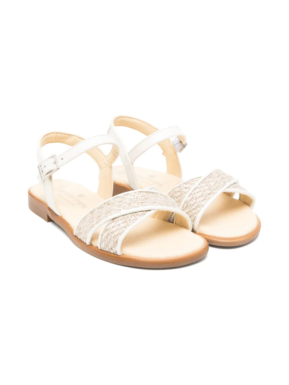 ANDANINES tweed sandals White