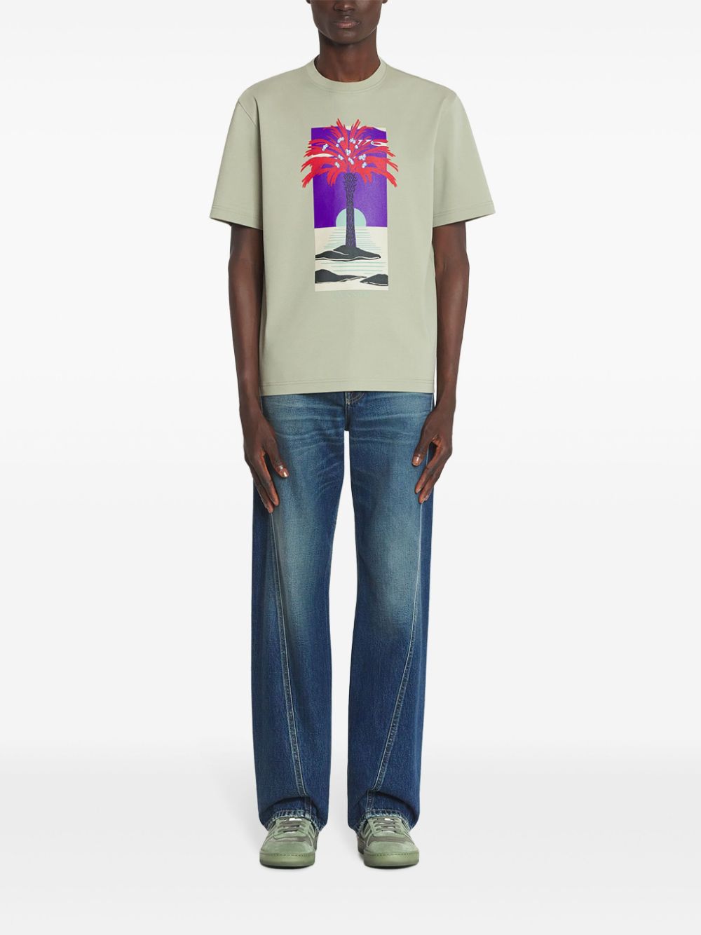 Lanvin graphic-print T-shirt - Groen